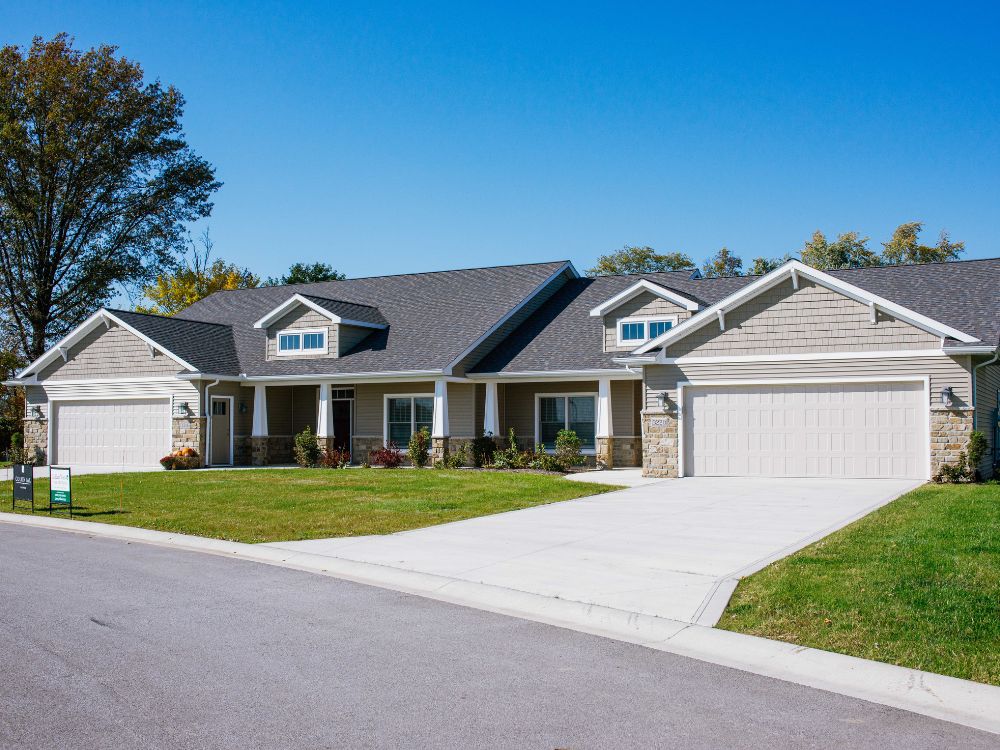 The Pines at Southfield Village in South Bend, IN, Douglas model, exterior view of home