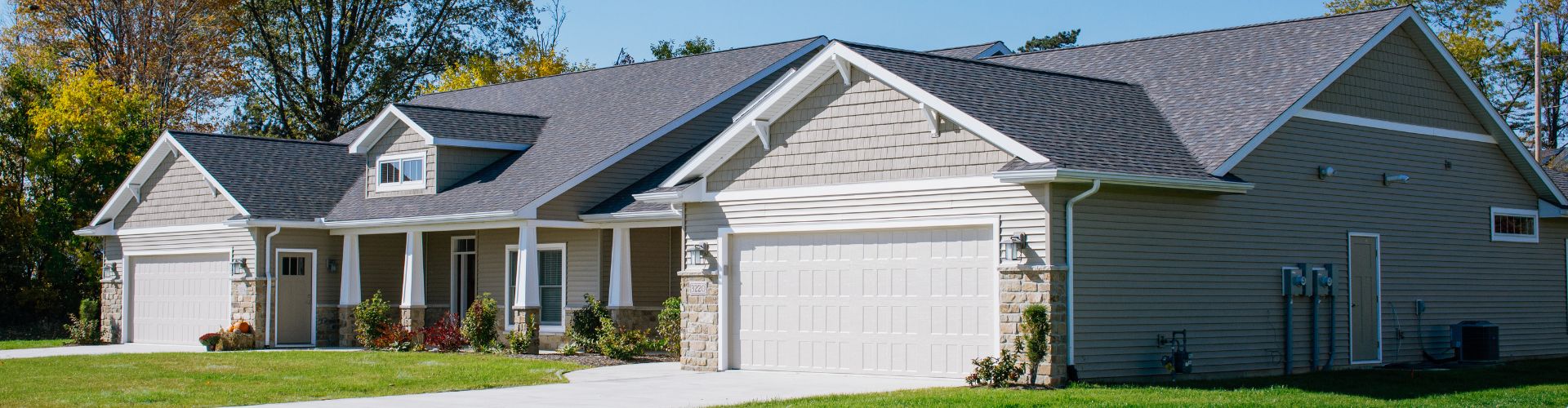 The Pines at Southfield Village in South Bend, IN, exterior view of home