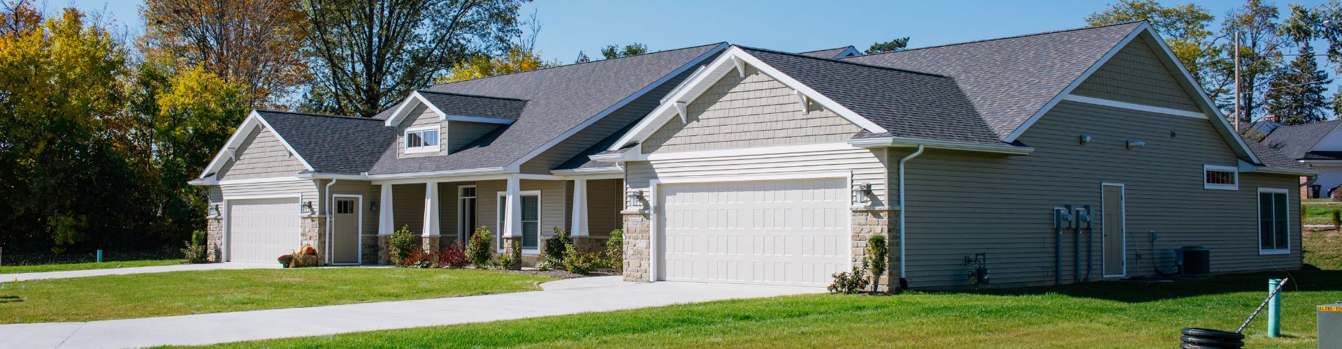 The Pines at Southfield Village in South Bend, IN, exterior view of home