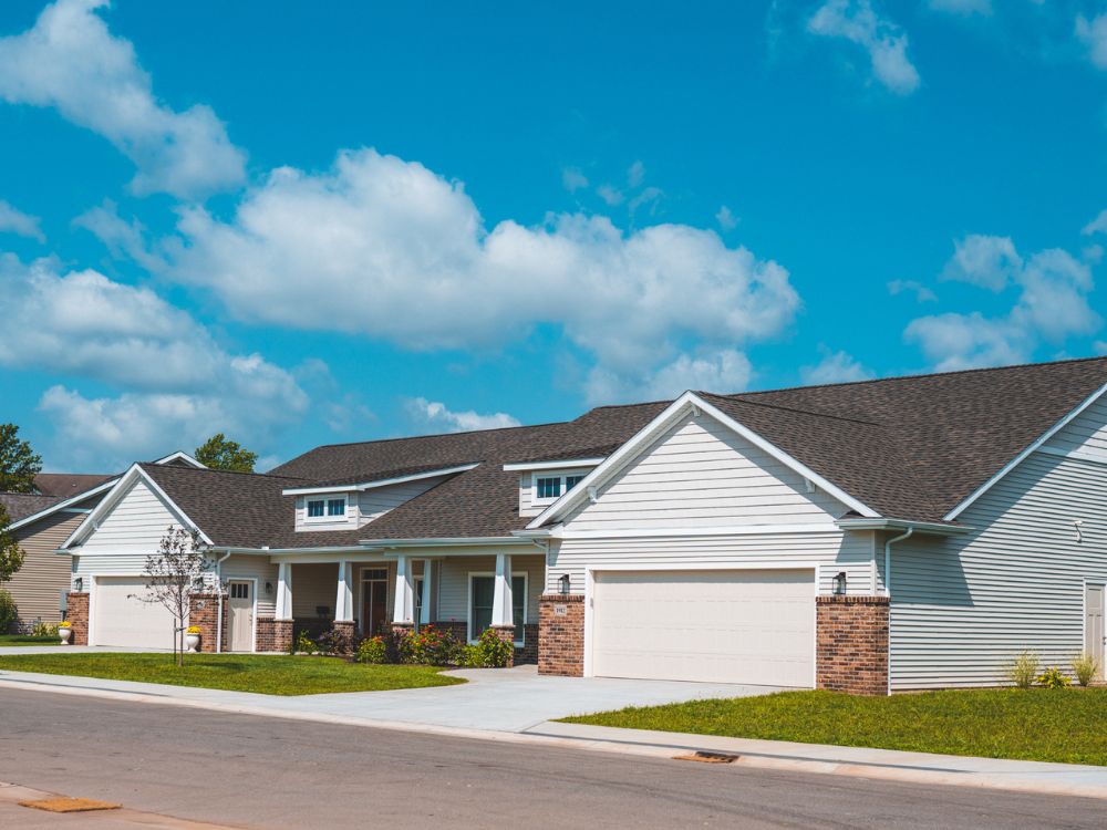 The Pines at Southfield Village in South Bend, IN, Norway model, exterior view of home
