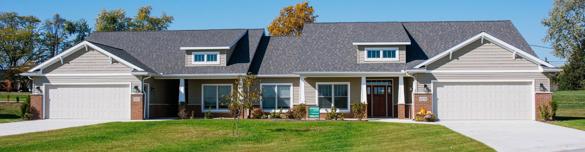 The Pines at Southfield Village in South Bend, IN, Frasier model, exterior view of home